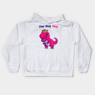 Find Your Thing King Dinosaur Kids Hoodie